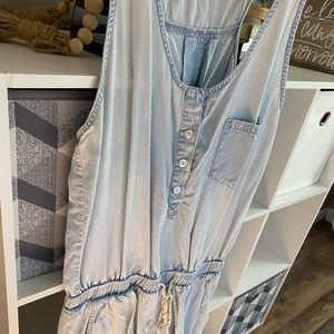 Blue jean style romper